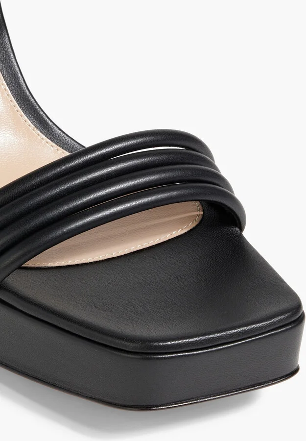 Lena leather platform sandals - Image 4
