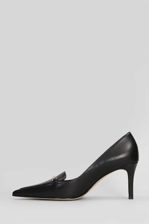 Lena Pump Pumps In Black Leather - Image 3