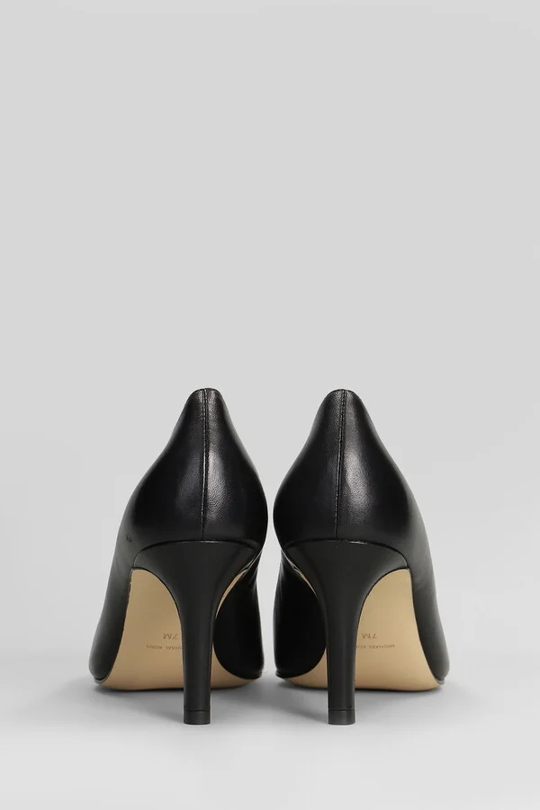 Lena Pump Pumps In Black Leather - Image 4