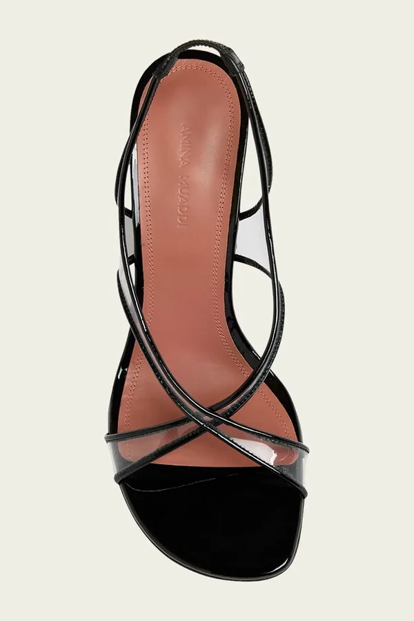 Lena Sandal 90 in Black Patent - Image 2