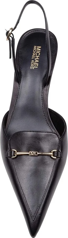 Lena Slingback In Black Leather - Image 2