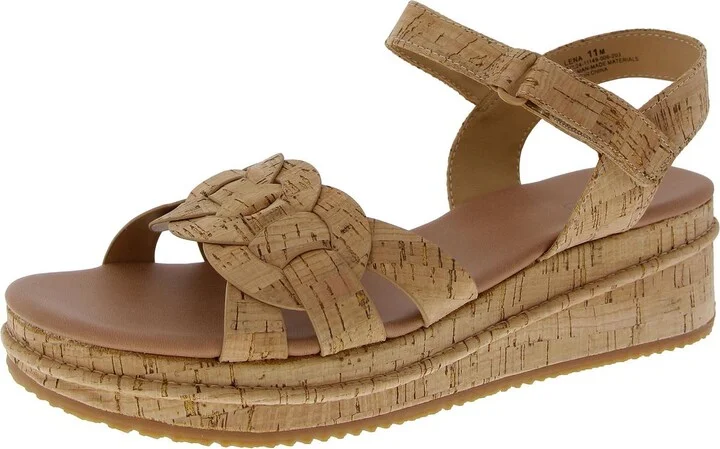 Lena Womens Open Toe Adjustable Ankle Strap
