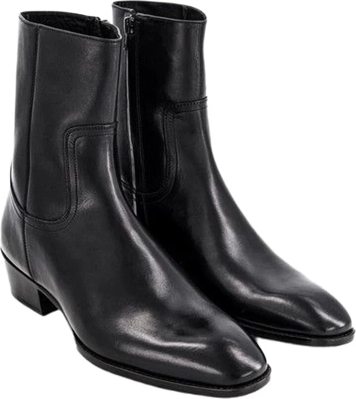 Obsidian Black Leather