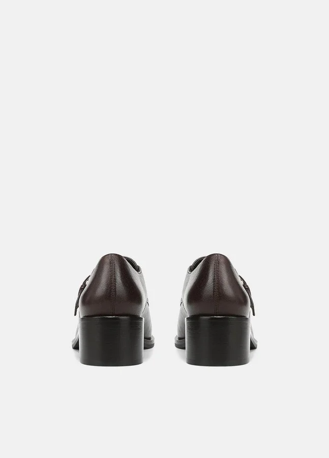 Lennox Leather Heeled Monk-Strap Loafer - Image 3