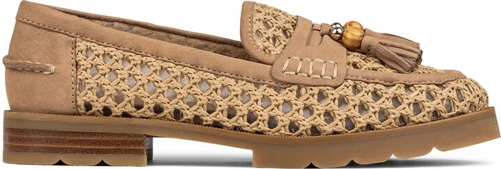 Lenny Woven Raffia Tassel Loafer - Image 2