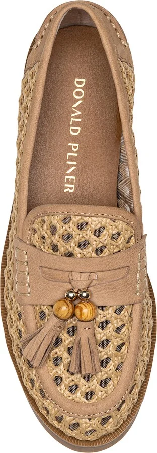 Lenny Woven Raffia Tassel Loafer - Image 3
