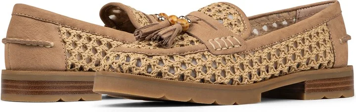 Lenny Woven Raffia Tassel Loafer - Image 6