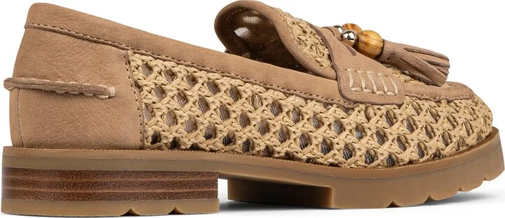 Lenny Woven Raffia Tassel Loafer - Image 8