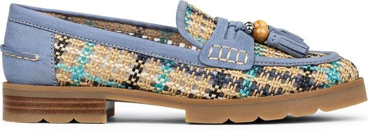Lenny Woven Raffia Tassel Loafer - Image 10