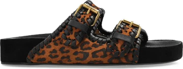 Lennyo leopard-print sandals