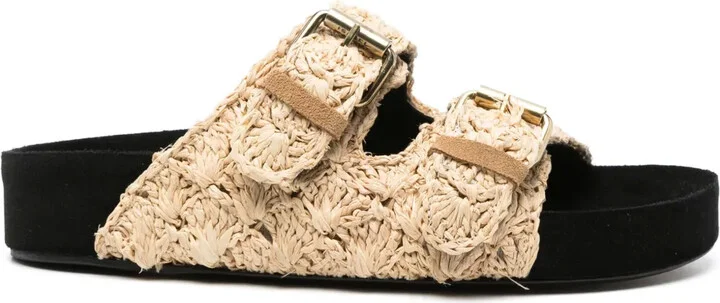 Lennyo raffia sandals