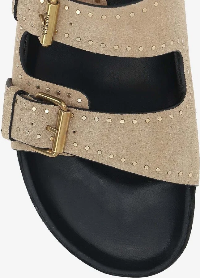 Lennyo Suede Buckle Sandals - Image 3