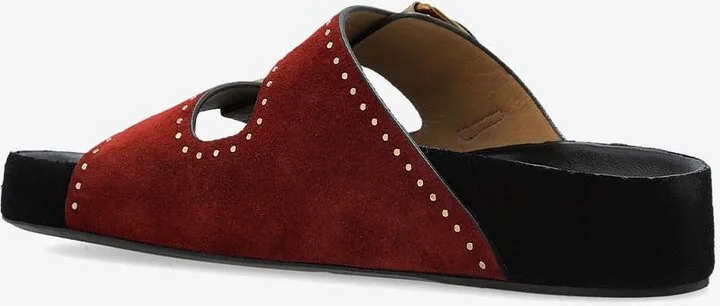 Lennyo Suede Buckle Sandals - Image 2