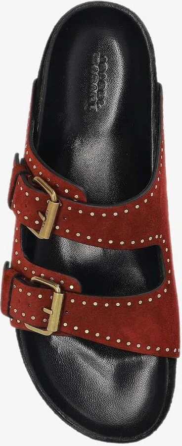 Lennyo Suede Buckle Sandals - Image 3