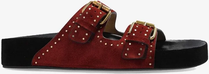Lennyo Suede Buckle Sandals