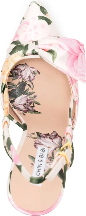 Lenox 90mm floral-print pumps - Image 4