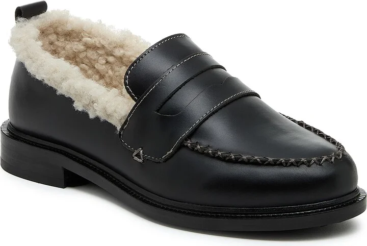 Lens Faux Shearling Lined Loafer