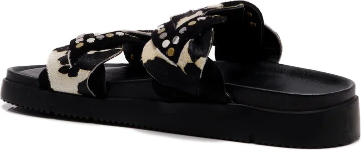 Leo Genuine Calf Hair Sandal - Image 2