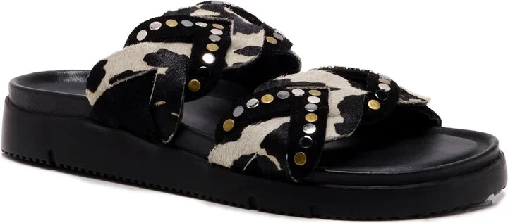 Leo Genuine Calf Hair Sandal