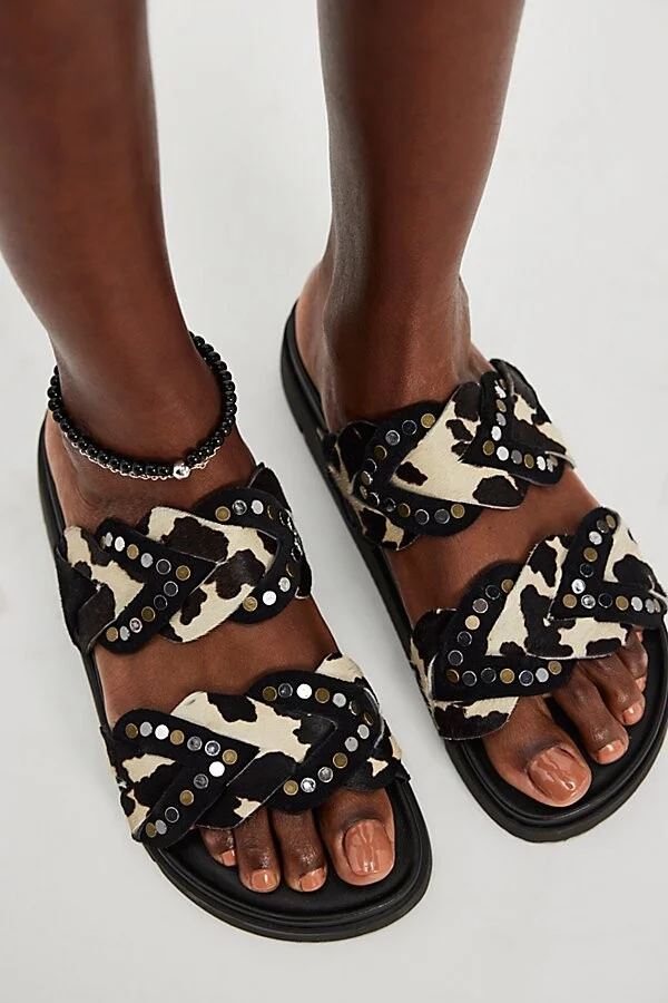 Leo Hair Hide Sandals - Image 2