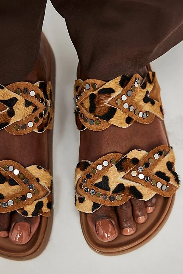 Leo Hair Hide Sandals - Image 3