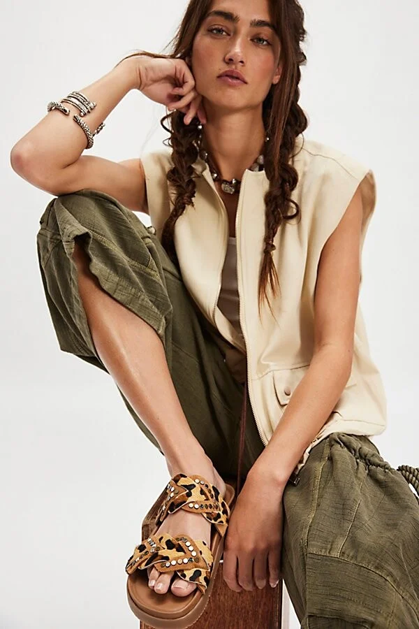 Leo Hair Hide Sandals