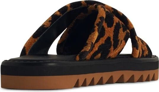 'leo' Multicoloured Leather Blend Slippers - Image 3