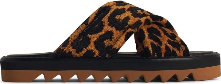 'leo' Multicoloured Leather Blend Slippers
