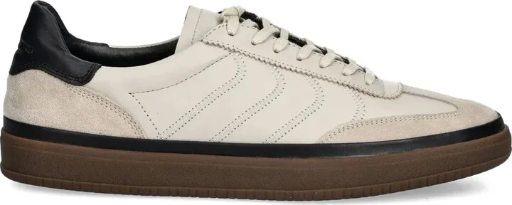 Leo suede-panelling sneakers