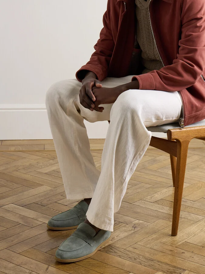 Leo Suede Penny Loafers - Image 2