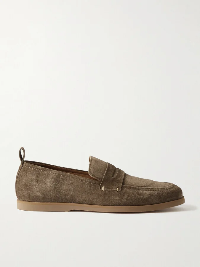 Leo Suede Penny Loafers