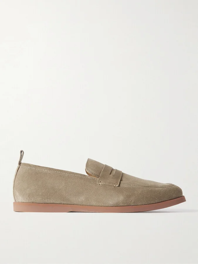 Leo Suede Penny Loafers