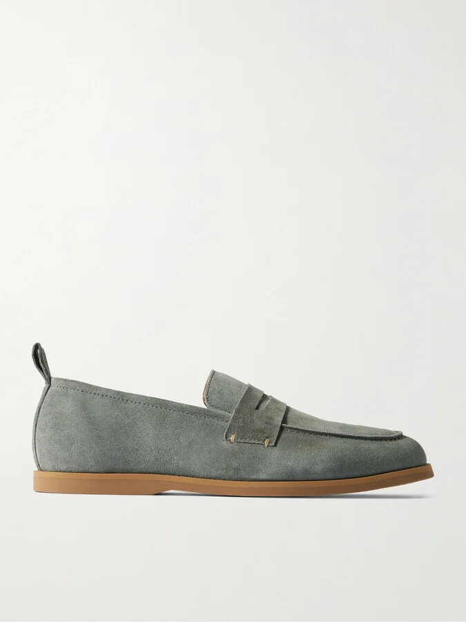 Leo Suede Penny Loafers