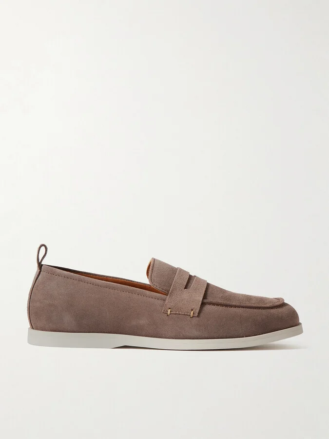 Leo Suede Penny Loafers
