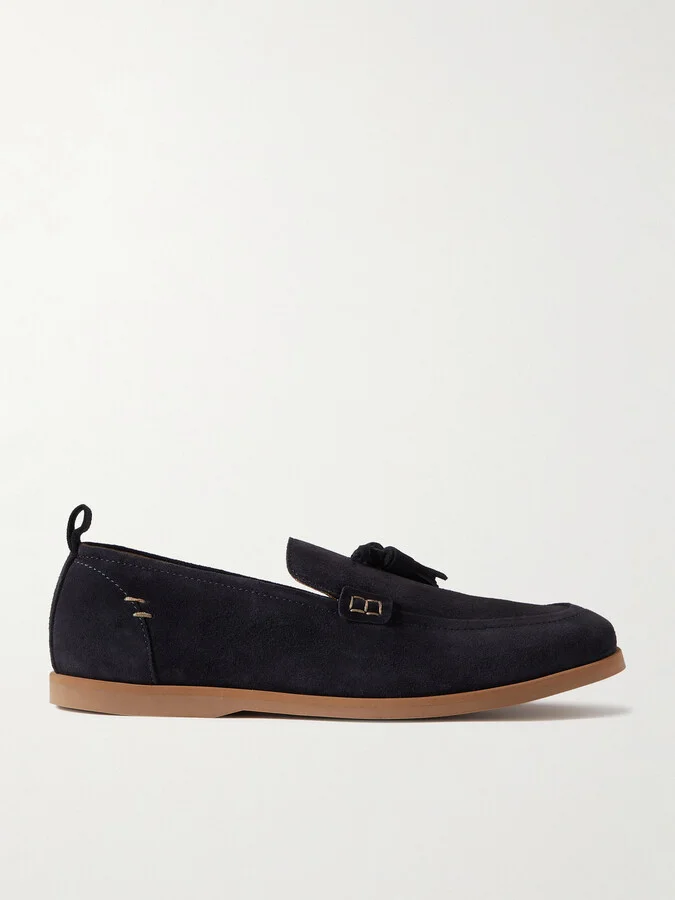 Leo Tasselled Suede Loafers