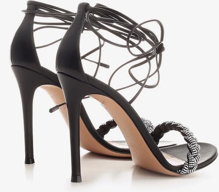 Leomi 100 Crystal Embellished Sandals - Image 2