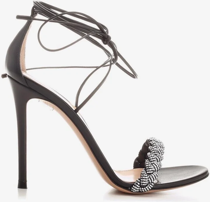 Leomi 100 Crystal Embellished Sandals