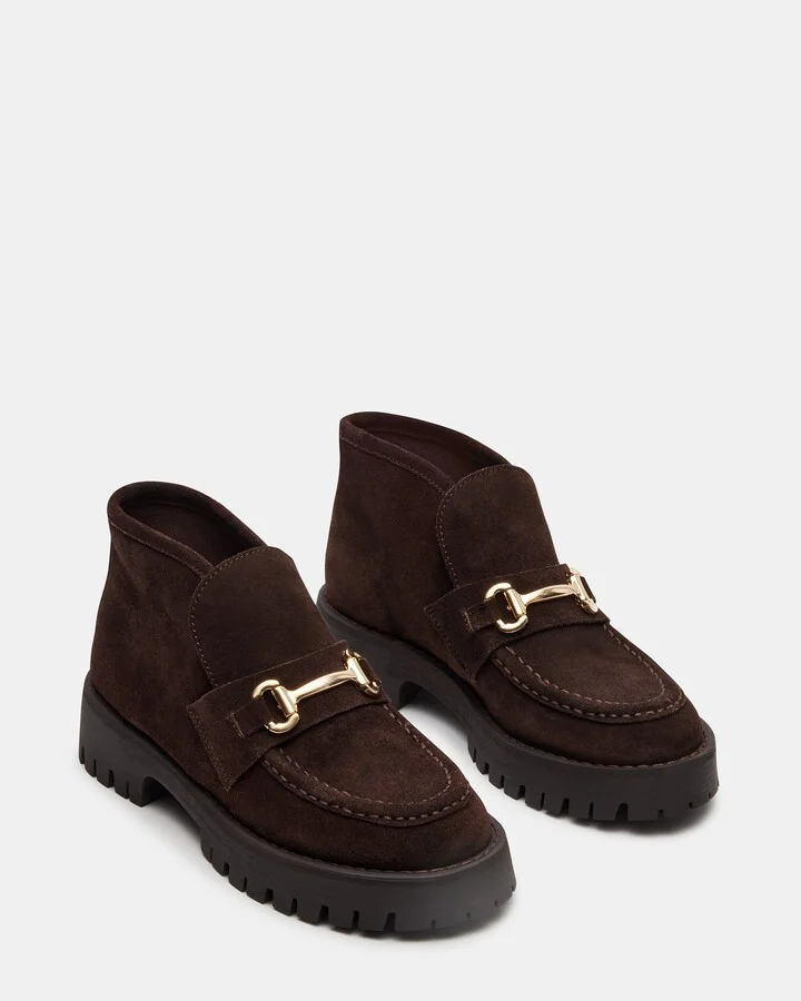 Leon Chocolate Brown Suede - Image 3