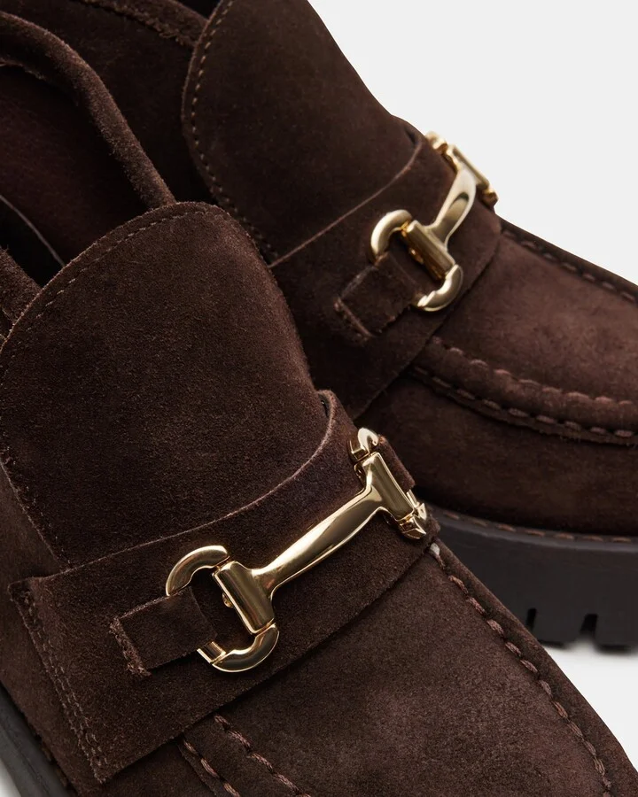 Leon Chocolate Brown Suede - Image 4