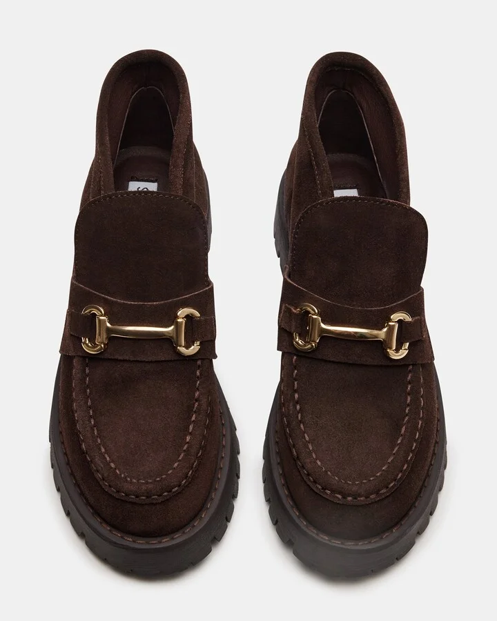 Leon Chocolate Brown Suede - Image 5