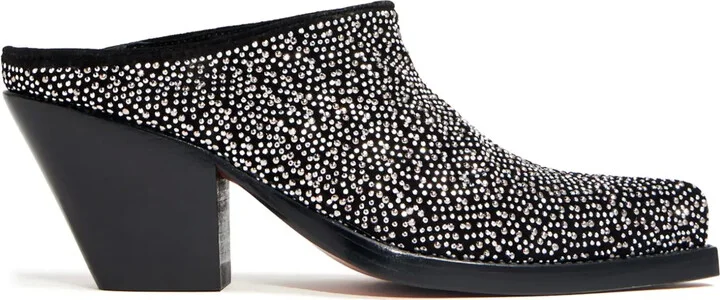 Leon Rock 85mm suede mules