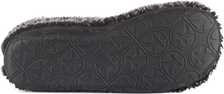 Leonardo - Shorter Length 100% Recycled Snow Tipped Sherpa Slipper Boot - Washed Black - Image 8