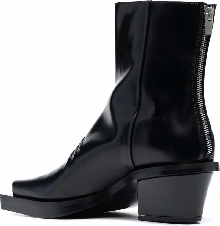 Leone leather ankle boots - Image 3