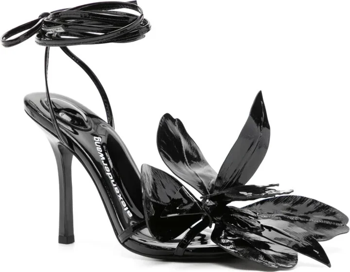Leonie 105mm floral-appliqué sandals - Image 2