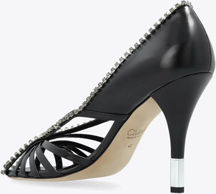 Leonie 95 Leather Pumps - Image 2