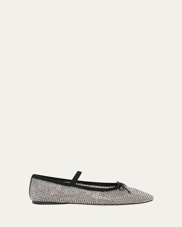 Leonie Crystal Mary Jane Ballerina Flats