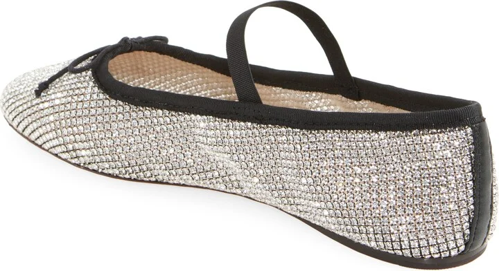 Leonie Crystal Mesh Mary Jane Flat - Image 2
