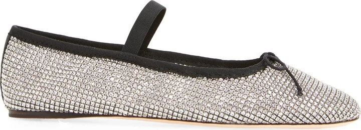 Leonie Crystal Mesh Mary Jane Flat - Image 3