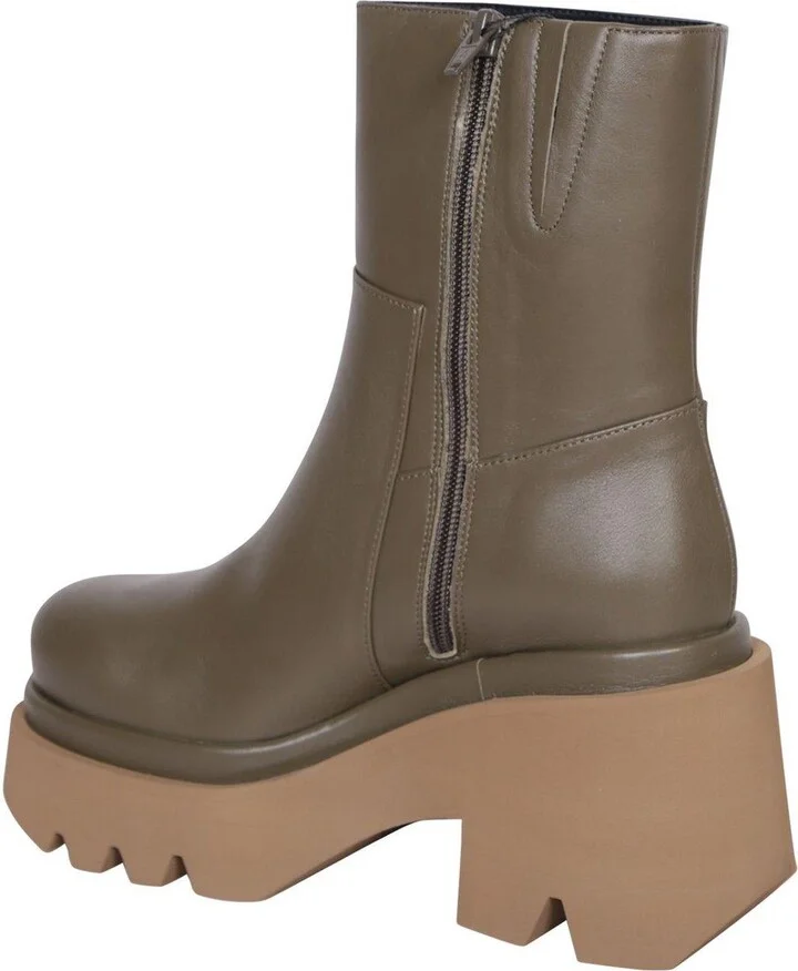Leonor Round Toe Ankle Boots - Image 3