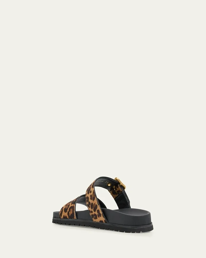 Leopard Buckle Sporty Slide Sandals - Image 5